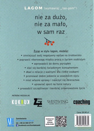 Lagom szwedzka sztuka życia - Linnea Dunne [KSIĄŻKA]