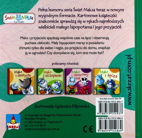 Maks i chmurka. Świat Maksa - Katarzyna Zychla [KSIĄŻKA]