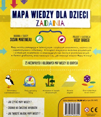 Mapa wiedzy dla dzieci. 100 faktów w obrazkach zadania - Susan Martineau [KSIĄŻKA]