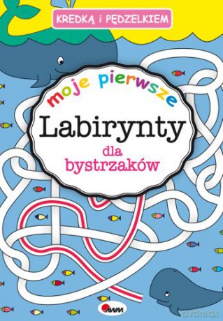 Moje pierwsze labirynty dla bystrzaków. Kredką i pędzelkiem - Piotr Kozera [KSIĄŻKA]