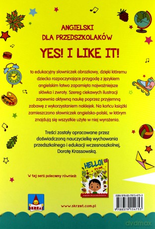 Yes i like it. Angielski dla przedszkolaków - Dorota Krassowska [KSIĄŻKA]