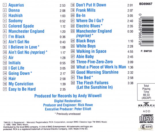 Hair soundtrack [CD]