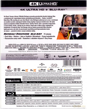 Szybcy i wściekli 8 [Blu-Ray 4K]+[Blu-Ray]