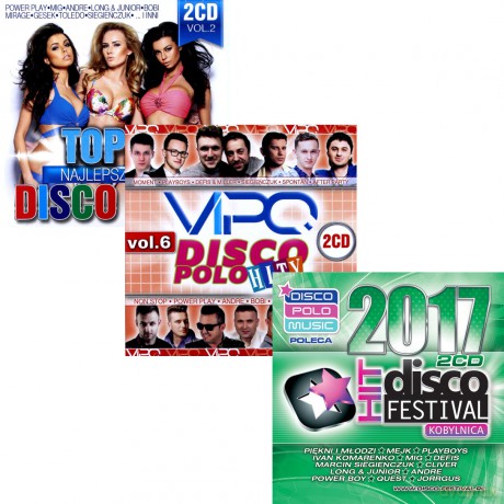 Top 20 - Najlepsze Hity Disco Polo vol. 2 / Vipo Disco Polo Hity vol. 6 / Disco Hit Festival - Kobylnica 2017 Pakiet [6CD]
