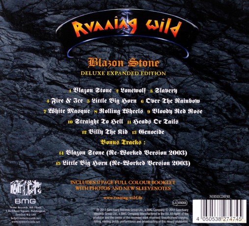 Running Wild: Blazon Stone (Expanded Version) [CD]