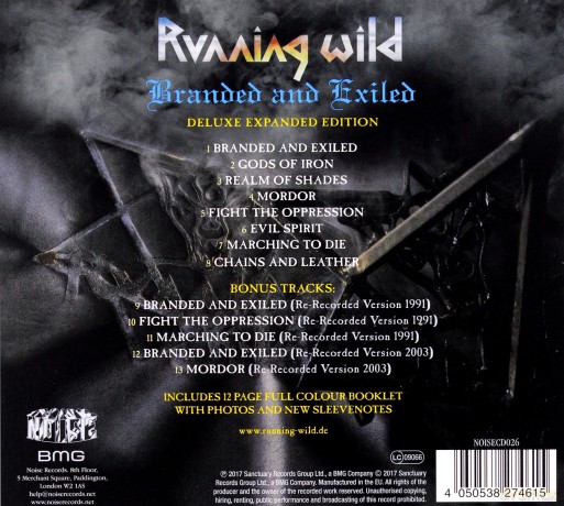 Running Wild: Branded And Exiled (Expanded Version) [CD]