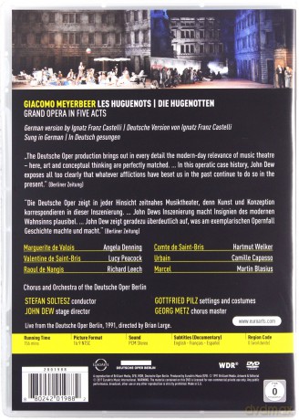 Euroarts - Giacomo Meyerbeer: Die Hugenotten - Les Huguenots - Live From The Deutsche Oper Berlin, 1991 [DVD]