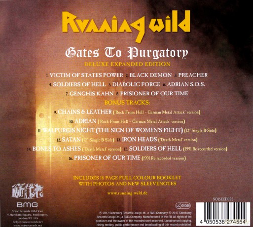 Running Wild: Gates To Purgatory (Expanded Version) [CD]