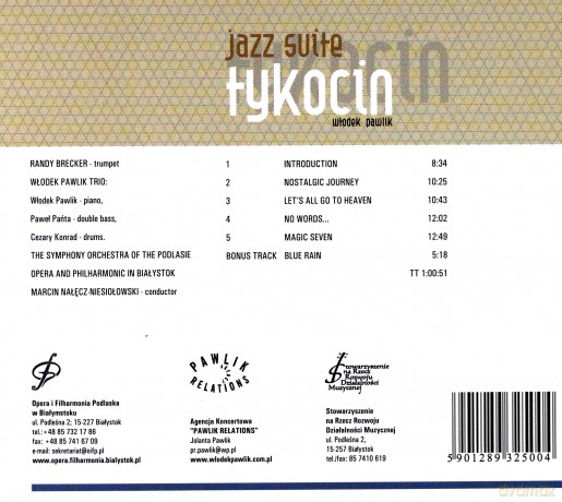 Włodek Pawlik: Jazz Suite Tykocin [CD]
