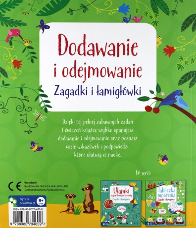 Dodawanie i odejmowanie. Matematyczne łamigłówki [KSIĄŻKA]