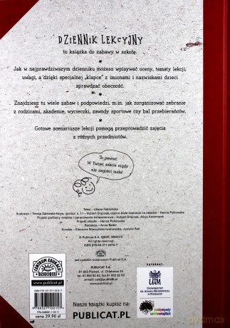 Dziennik lekcyjny. Książka do zabawy w szkołę [KSIĄŻKA]