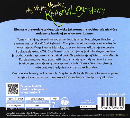Mój wujek Mundek Krasnal ogrodowy - Jackie French [AUDIOBOOK]