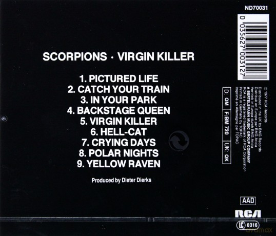 Scorpions: Virgin Killer [CD]