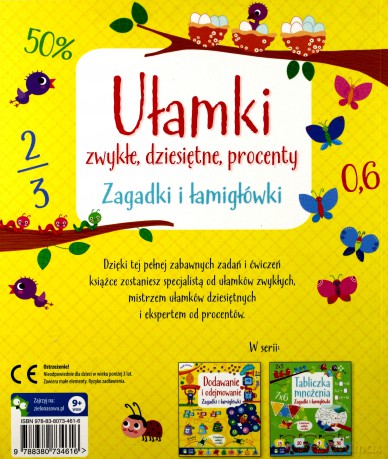 Ułamki. Matematyczne łamigłówki [KSIĄŻKA]
