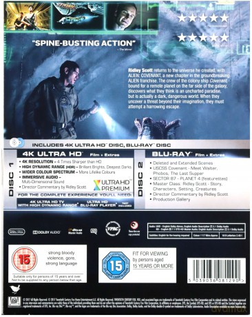 Alien Covenant [Blu-Ray 4K]+[Blu-Ray]