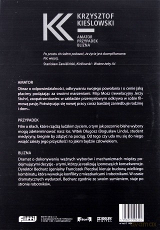 Kieślowski BOX: Amator / Przypadek / Blizna [BOX] [3DVD]