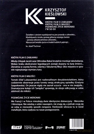 Kieślowski BOX: Podwójne życie Weroniki / Krótki film o miłości / Krótki film o zabijaniu / I'm So So [BOX] [4DVD]