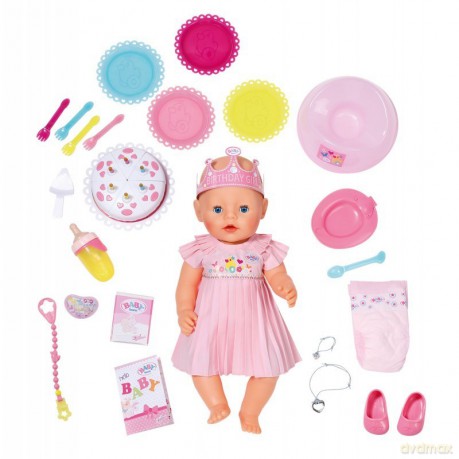 BABY BORN Lalka interaktywna urodzinowa