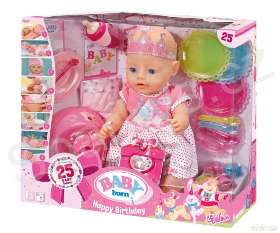 BABY BORN Lalka interaktywna urodzinowa