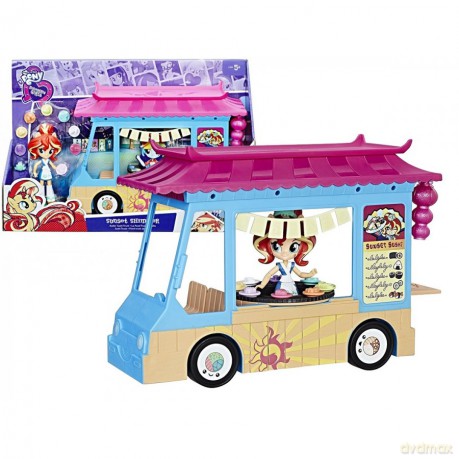 My Little Pony Equestria Girls Mini Zestaw Sushi Truck Sunset Shimmer [FIGURKA]