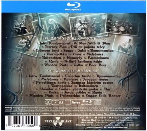 Korpiklaani: Live At Masters Of Rock (digipack) [Blu-Ray]+[2CD]