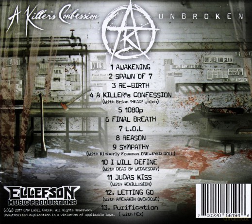 A Killer's Confession: Unbroken (digipack) [CD]