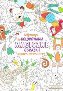 Mój zeszyt do kolorowania. Magiczne obrazki! Kolory, cyfry, litery [KSIĄŻKA]
