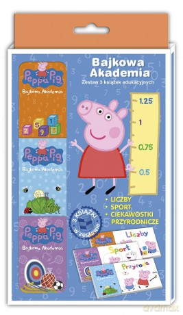 Bajkowa akademia Świnka Peppa: liczby, sport, ciekawostki przyrodnicze [KSIĄŻKA]