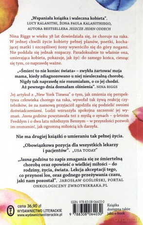 Jasna godzina. Dziennik życia i umierania - Nina Riggs [KSIĄŻKA]