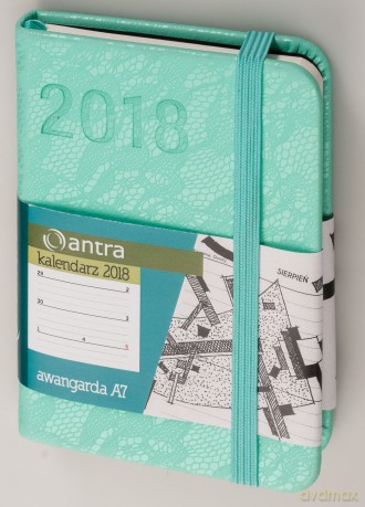 Kalendarz 2018 awangarda A7 miętowy [KALENDARZ]