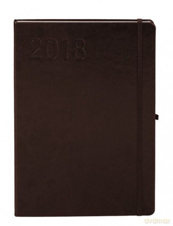 Kalendarz 2018 formalizm A4 brązowy [KALENDARZ]