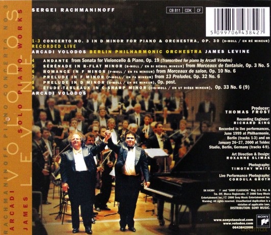 Arcadi Volodos: Rachmaninoff: Piano Concerto No. 3 [CD]