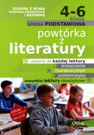Powtórka z literatury szkoła podstawowa klasy 4-6 [KSIĄŻKA]