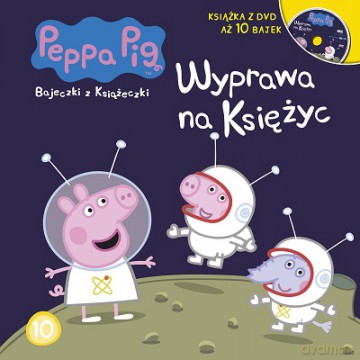 Wyprawa na księżyc Świnka Peppa bajeczki z książeczki [KSIĄŻKA]+[DVD]