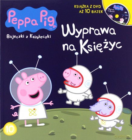 Wyprawa na księżyc Świnka Peppa bajeczki z książeczki [KSIĄŻKA]+[DVD]