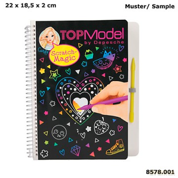 Zestaw kreatywny magic scratch Top Model