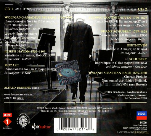 Alfred Brendel: The Farewell Concerts [CD]