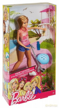 Barbie Lalka na hulajnodze