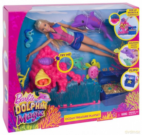 Barbie Skarby Oceanu Zestaw + Lalka
