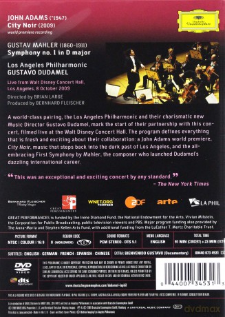 Gustavo Dudamel: The Inaugural Concert (Adams, Mahler) [DVD]