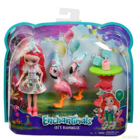 ENCHANTIMALS Lalka + Zwierzątko, Flamingi