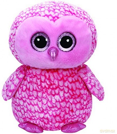 TY Beanie Boos Pinky - Różowa sowa 42 cm