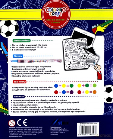Zestaw Koty - etui na tablet i telefon + 6 markerów
