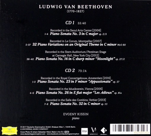 Evgeny Kissin: Beethoven [2CD]