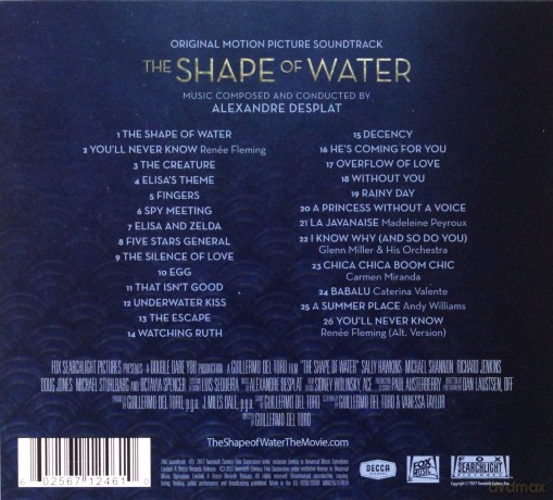 The Shape of Water soundtrack (Kształt Wody) [CD]