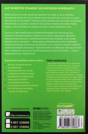 Jak osiągnąć mistrzostwo w sztuce sprzedaży - Tom Hopkins [KSIĄŻKA]