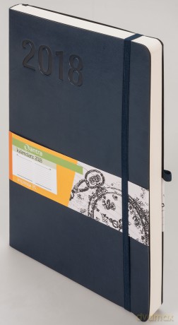 Kalendarz 2018 impresja B5 granatowy [KALENDARZ]