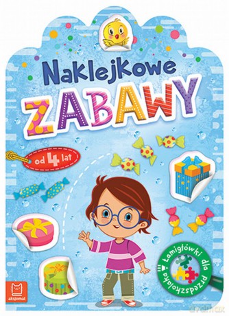 Naklejkowe zabawy od 4 lat. Łamigłówki dla przedszkolaka [KSIĄŻKA]