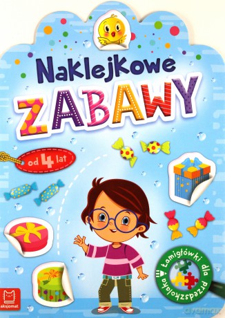 Naklejkowe zabawy od 4 lat. Łamigłówki dla przedszkolaka [KSIĄŻKA]