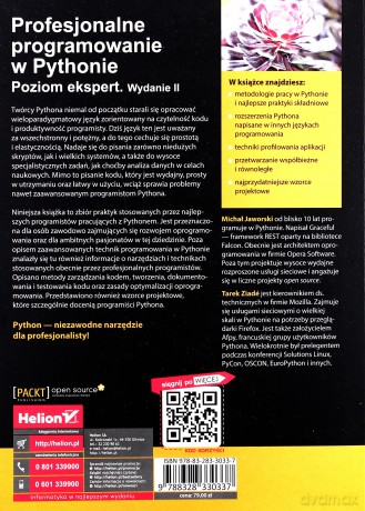 Profesjonalne programowanie w Pythonie. Poziom ekspert - Michal Jaworski [KSIĄŻKA]